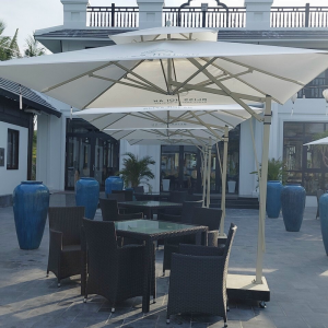 Dù vuông lệch tâm 2 tầng cho hồ bơi