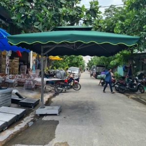 Dù lệch tâm vuông 2.5m -3m – 3.5m – 4m màu xanh rêu